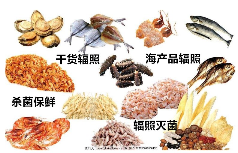 食品辐照保鲜 食品辐照灭菌杀菌除霉 杀虫保鲜